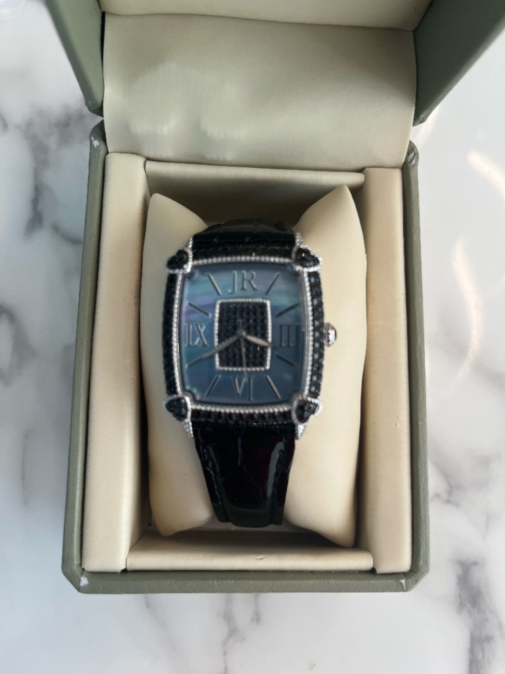 JUDITH RIPKA DIAMONIQUE WATCH WITH MOTHER OF PEARL FACE